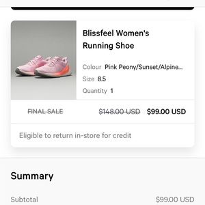 EUC! Lululemon sneakers, size 8.5!